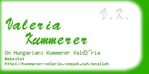 valeria kummerer business card